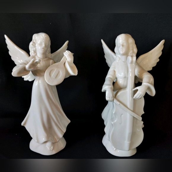 Karl-Heinz Klette Porcelain Angel Orchestra Set of 8 Figurines Germany - Picture 4 of 10